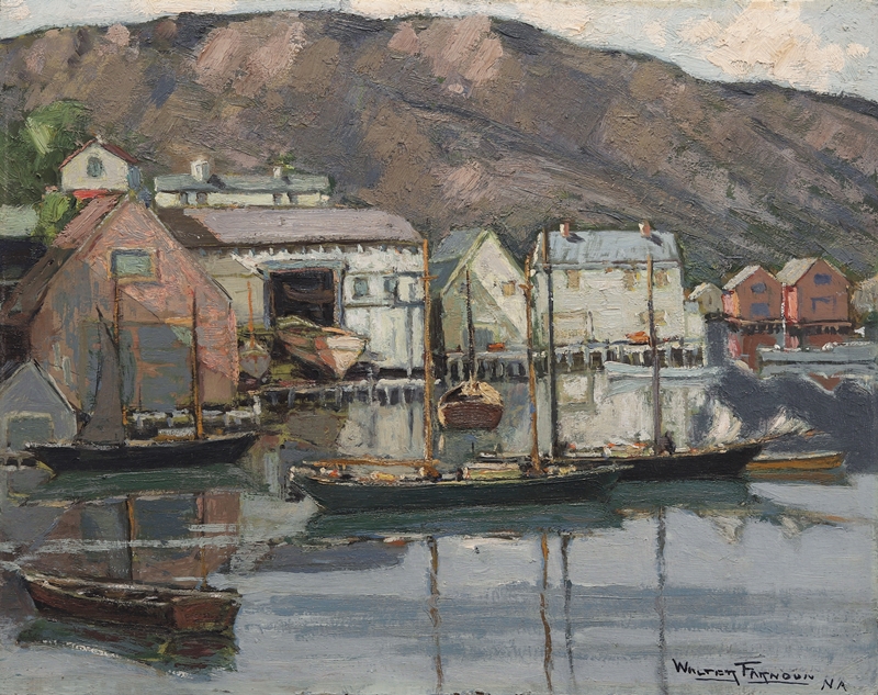 Maine Shipyard by Walter Farndon
