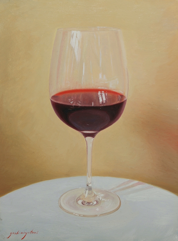 Red Wine oil by Yoshi Mizutani