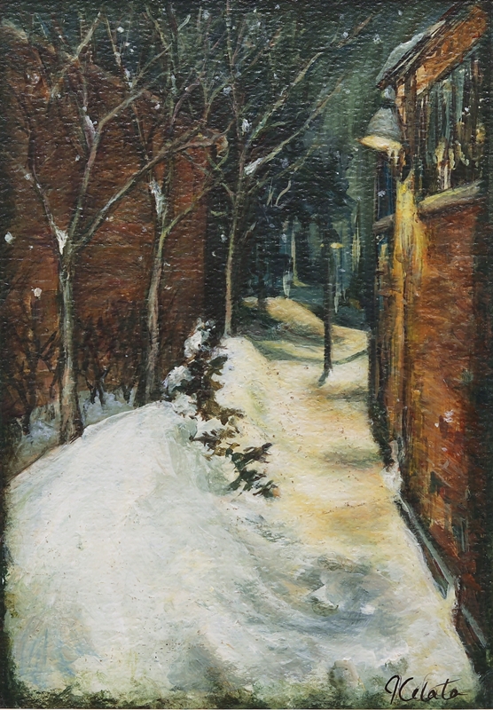 Church Street Alley Snow by Jeannie Celata