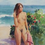 Nude on Beach by Gary Hoffmann