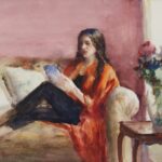 Woman Reading by Gary Hoffmann