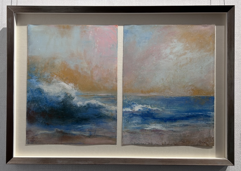 Wave I and II (diptych) by Kendall Klingbeil