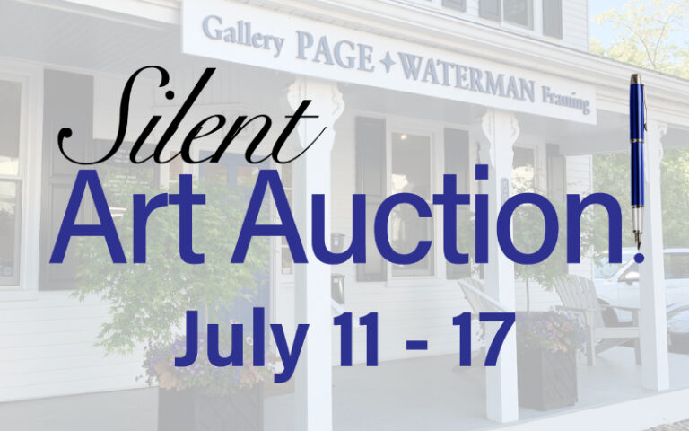 Silent Art Auction at Page Waterman Gallery and Framing in MetroWest Boston