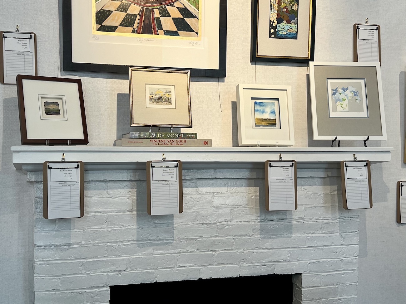 Silent Art Auction at Page Waterman Gallery and Framing in MetroWest Boston