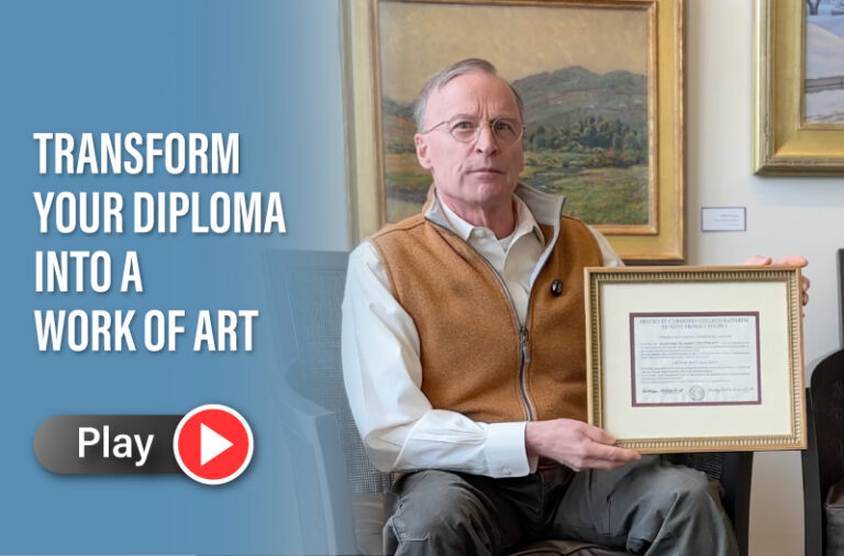 Diploma custom framing at Page Waterman Gallery & Framing