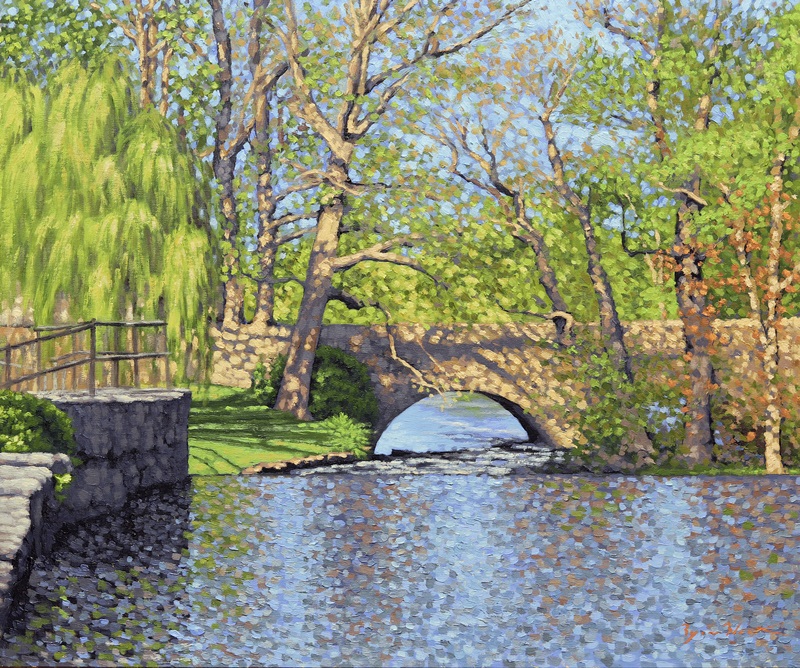 Spring Evening, Pleasant St Bridge by Ryan Black