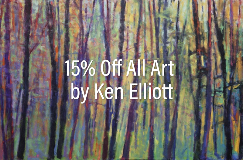 Art by Ken Elliott at Page Waterman Gallery & Framing, Natick, MA