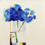Cobalt Pansies I by Betty Ball