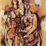 Two Figures 1974 by Max Arthur Cohn
