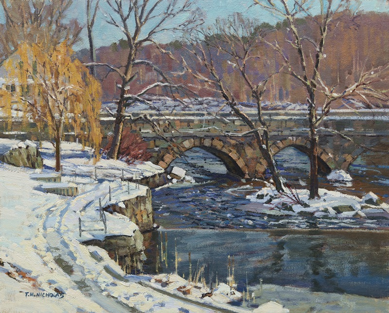 South Natick in Winter by T.M. Nicholas