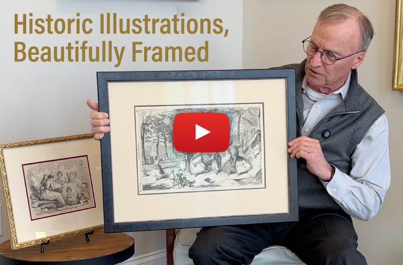 Explore Winslow Homer’s The Boston Common and The First Valentine, beautifully framed and available at Page Waterman Gallery & Framing in South Natick.