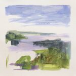 bright contemporary loose seascape painting