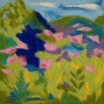 small and expressive soft pastel of colorful wildflowers