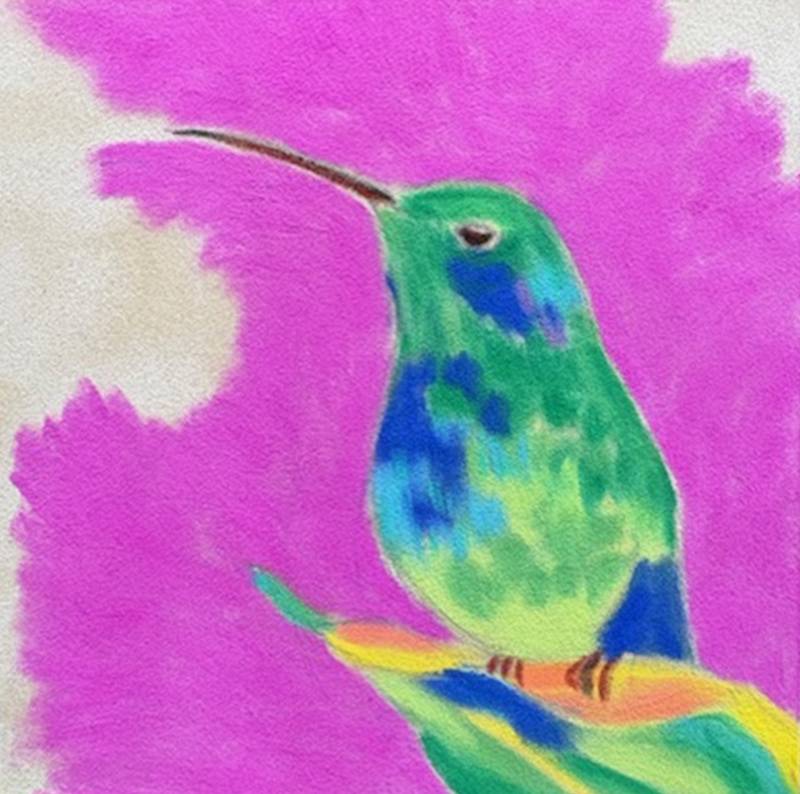 Tiny Hummingbird by Kerry Gorton Evans