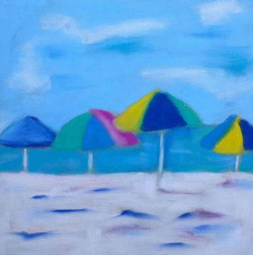 Umbrella Beach by Kerry Gorton Evans