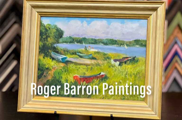 Roger Barron paintings at Page Waterman Gallery & Framing.
