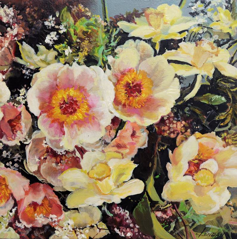 small painting of flowers