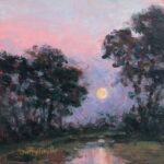 small painting of moonlight