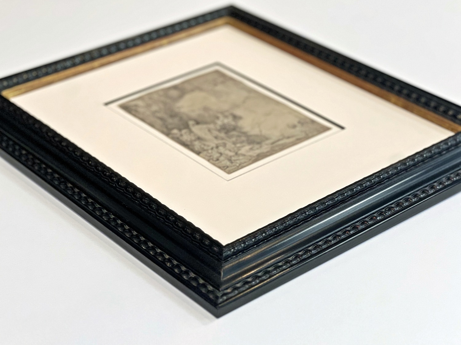 Reframing Artwork | A Rembrandt Custom Framing Project by Page Waterman, Natick, MA