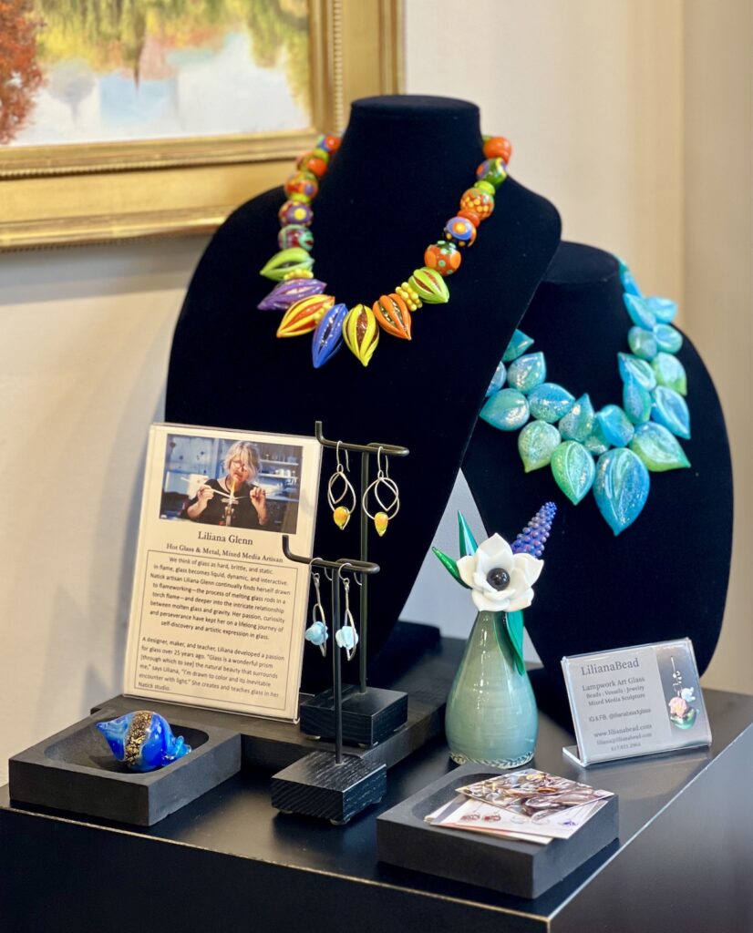 Liliana Glenn at Page Waterman Gallery in S. Natick for the Natick Artists Open Studios.