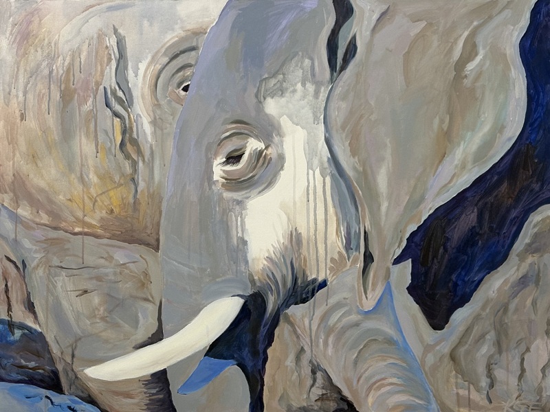 painting of elephants