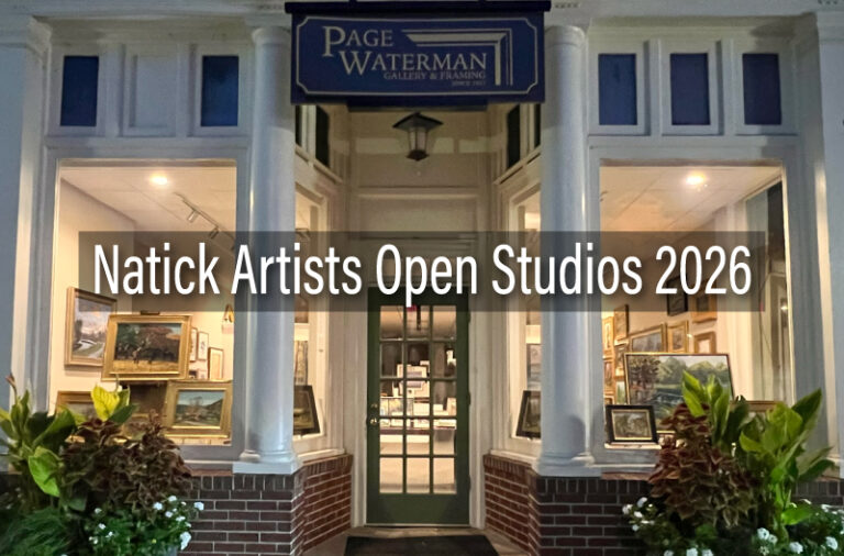 The Natick Artists Open Studios 2026 begins at Page Waterman Gallery in S. Natick.