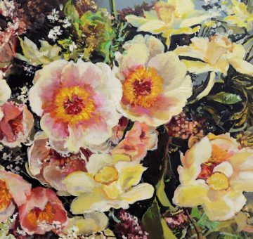 small painting of flowers