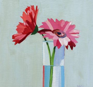 colorful modern floral painting