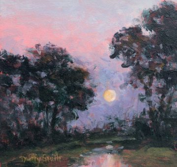 small painting of moonlight