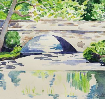 Pleasant St Bridge, South Natick by Kerry Gorton Evans